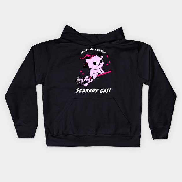 Halloween Funny Cat Meme Kids Hoodie by Helena Morpho 